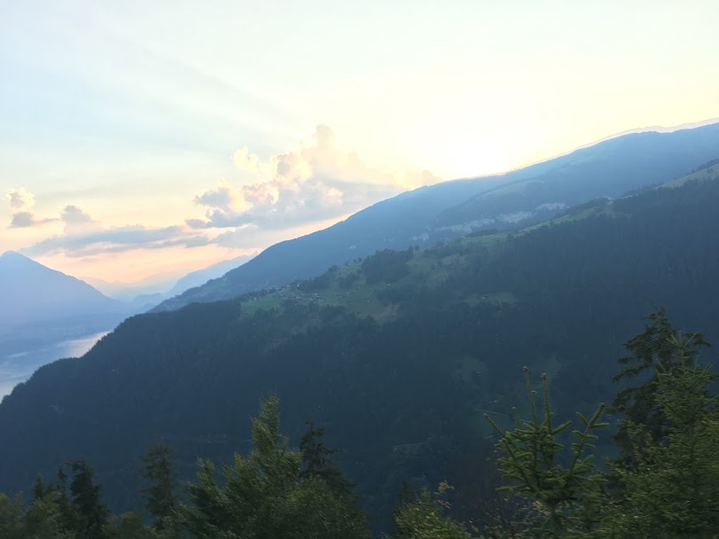 View of the harder Kulm hiking trail